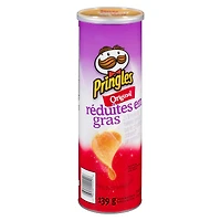Croustilles Pringles Original Réduit en gras, 139 g