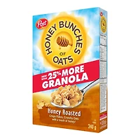 Céréales rôties au miel Post Honey Grappes d'avoine Miel Grappes d'avoine 340g