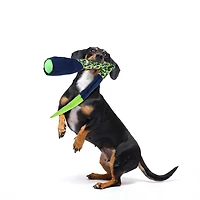 Dog Launcher Fetch toy - Rubber Ball with Plush tail