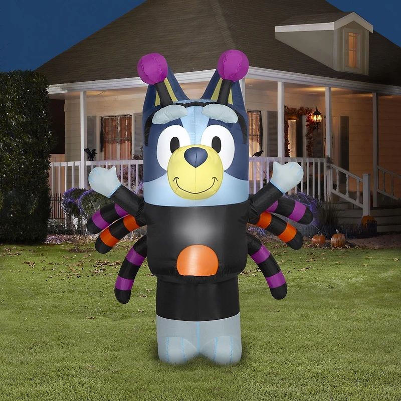 Bluey in Spider Costume - Inflatable, Halloween Inflatable Décor