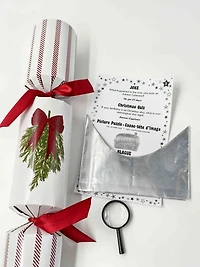 Lot de 12 crackers de Noël premium Holiday Time, motif couronne et tartan rouge, multicolore