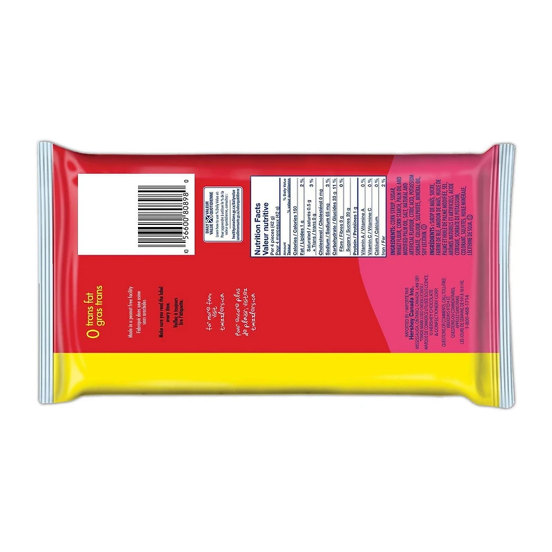 Sac familial de friandises TWIZZLERS SUPER NIBS à la cerise 623g