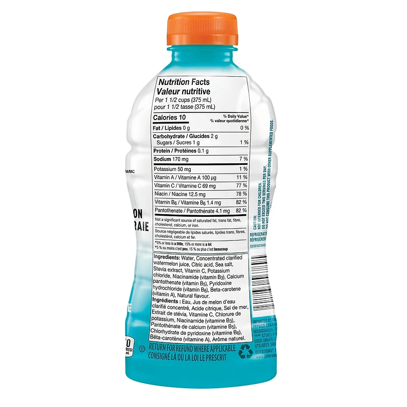 Gatorade® Fit Mangue Tropicale Boisson Électrolyte 828 mL, Bouteille 828mL