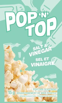 Pop 'N' Top Sel et Vinaigre 15g PNT Sel et Vinaigre
