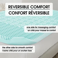Surmatelas Dream Serenity® en mousse à mémoire de forme zonée AcuRelief de 5 cm (2 po) - D