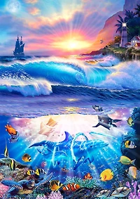 Buffalo Games Large Pieces Le puzzle Christian Riese Lassen Coming Home en 300 pièces