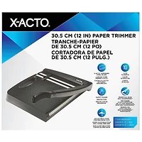 Massicot guillotine X-ACTO en plastique, coupe-papier portable avec poignée de transport, capacité de 10 feuilles, noir