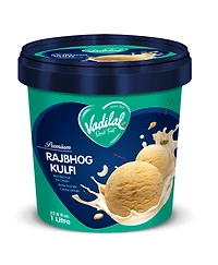 Vadilal Rajbjog Crème glacée 1 Ltr/33.8 fl.oz. Glace Vadilal Rajbhog