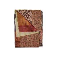 KANTHA SILK THROW BLANKET 50"X70"