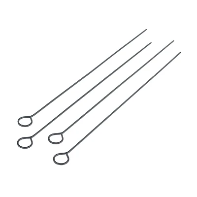 Brochettes pour BBQ anti-adhésives en métal