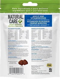Natural Care Adult Dog Vitamins Chicken Daily Chews Dog Supplement, 70 Chews