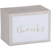 Gartner Studios Platinum Thank You Cards, 50 pieces