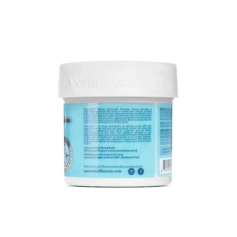Naturewell Retinol Cream, 10 oz/284 g, NatureWell Retinol Advanced Moisture Cream, 10 oz