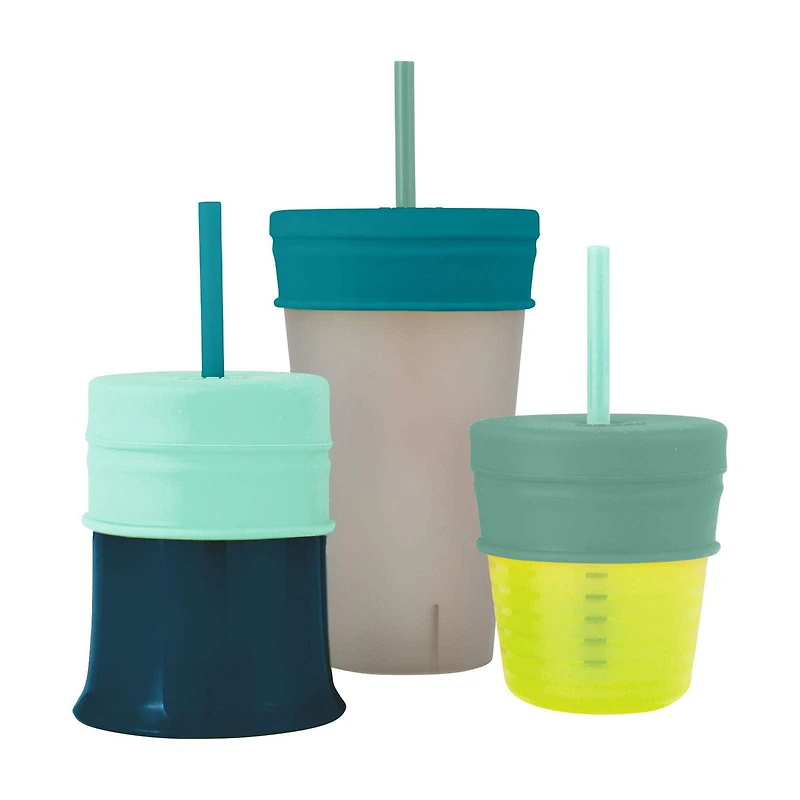 Boon SNUG Straw Lids and Cup Pink