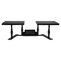 Allsop Metal Art ErgoTwin Adjustable Monitor Stand - Black