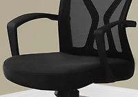 Monarch Specialties Office Chair, Adjustable Height, Swivel, Ergonomic, Armrests, Computer Desk, Work, Metal, Fabric, Brown, Contemporary, Modern
