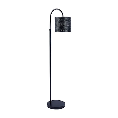Lampe sur pied HOMETRENDS 147,3 cm, noir mat
