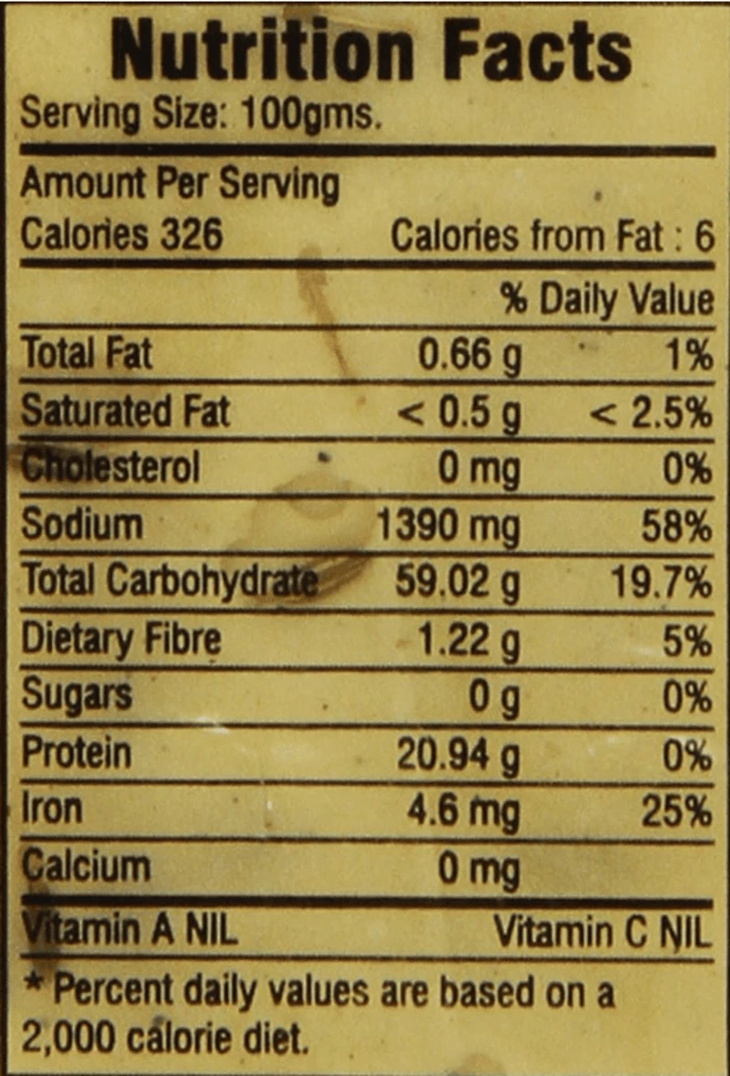 Lijjat Jeera Papad, 200g, 100% Vegetarian