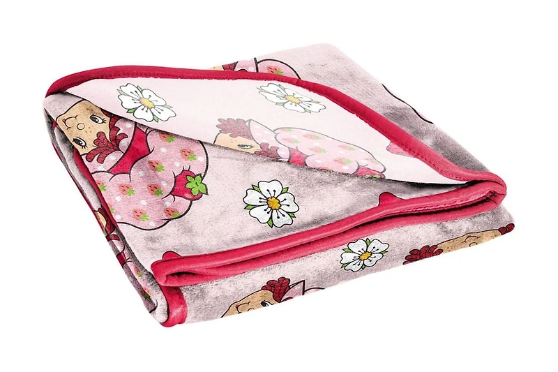 Strawberry Shortcake Kids Silk Touch Fleece Throw, 100% Polyester