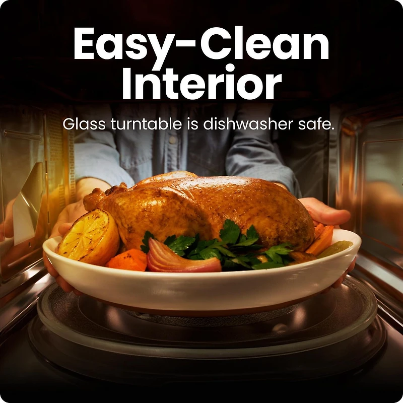 Four à micro-ondes de comptoir Chefman 20L (0.7 Cu ft), 700 Watts - Acier inoxydable, Nouveau