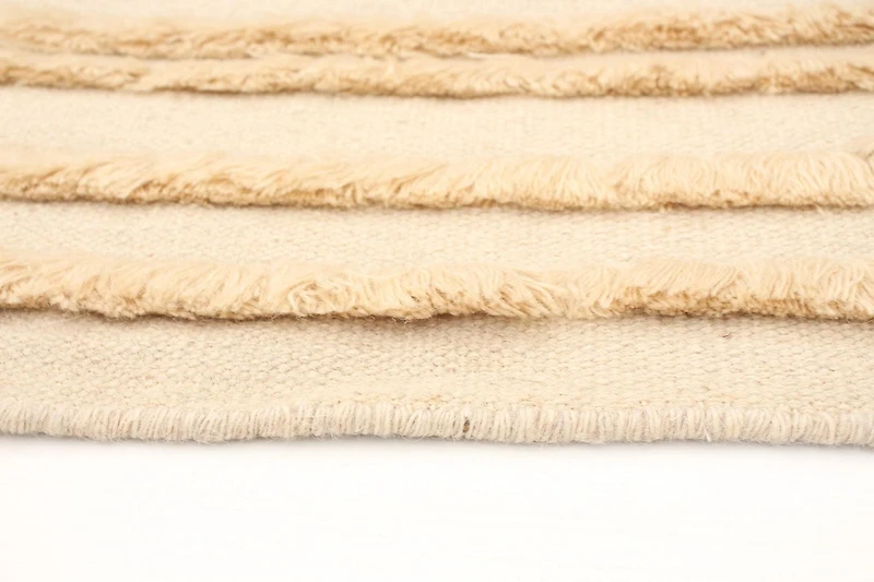 ECARPETGALLERY Tapis Fait à la Main pour Salon, Salle à Manger et Chambre à Coucher <br>Texturé Collection Cambridge 4'10" x 8'0" en Jaune