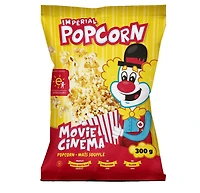 Imperial Popcorn, cinema, sans gluten, sans cholesterol, vegetalien, Casher, 300G Popcorn Imperial Cinema 300g