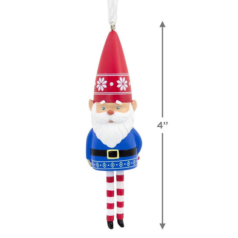 Hallmark Christmas Ornament (Gnome With Dangling Legs)