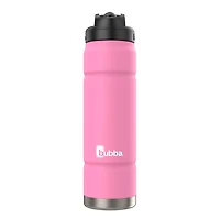Bouteille d'eau bubba Trailblazer, acier inoxydable, isolation sous vide, 709 mL (40 oz), couvercle avec paille, azalée