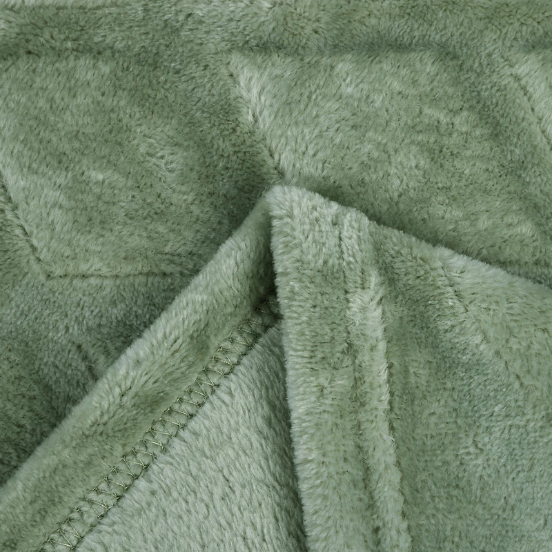 Hometrends Mother’s Day Cozy Gift Set Green – Blanket, Socks & Mug