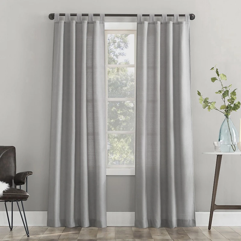 Mainstays 2-Pack Jensen Tab Top Semi-Sheer Window Curtains Panel Pair