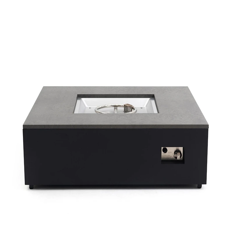 Danby Convertible Propane Fire Table , Square, Grey and Black
