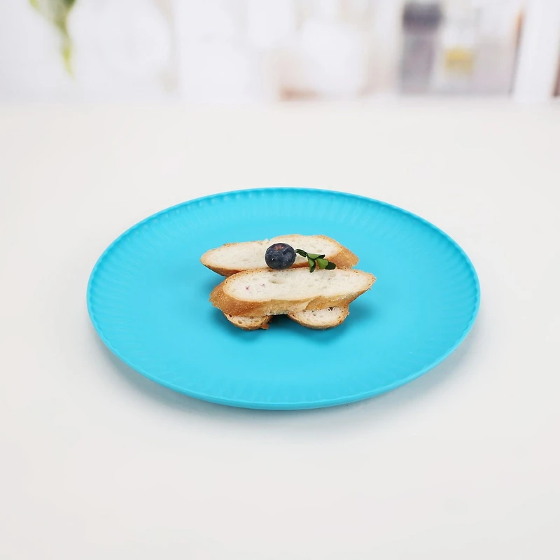Mainstays Blue Polypropylene Round Plate 1pc