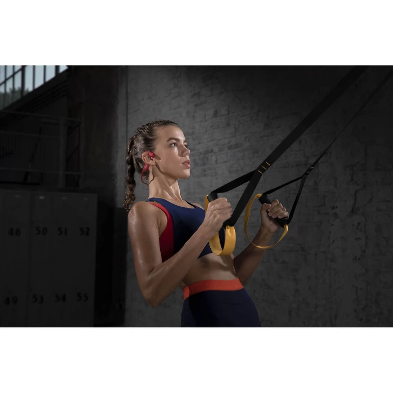 Shokz - OpenRun, CASQUE DE SPORT A CONDUCTION OSSEUSE, rouge