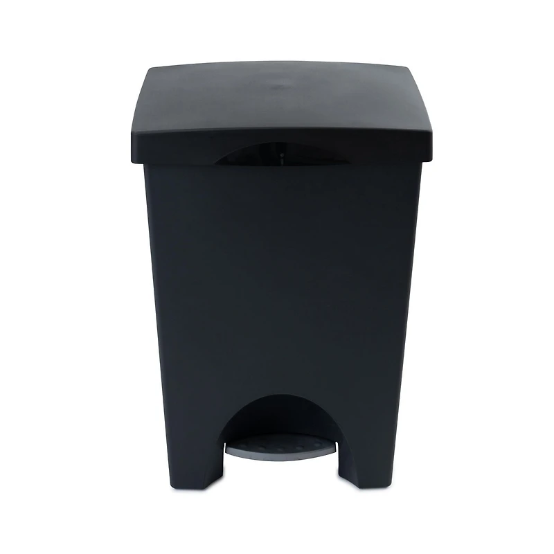 Mistral® 50L iCan® Recycle Step Can Black, 2 removable liners both 25L