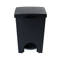 Mistral® 50L iCan® Recycle Step Can Black, 2 removable liners both 25L