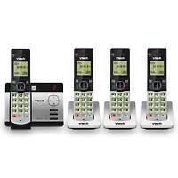 VTech CS5129-4 DECT 6.0 Expandable Cordless Phone System with 4 Handsets