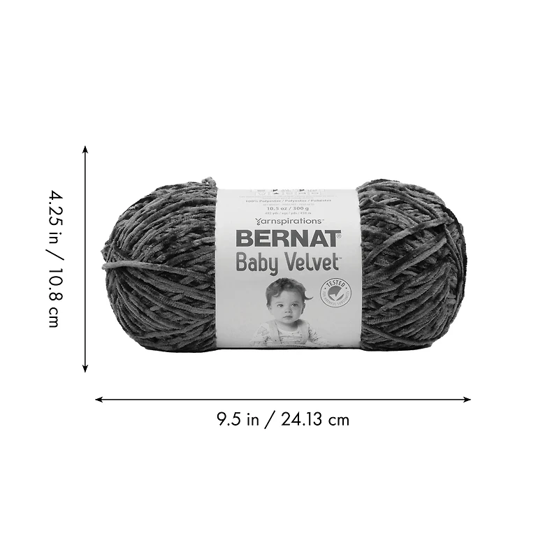 Bernat® Baby Velvet™ Yarn, Polyester #4 Medium, 10.5oz/300g, 492 Yards