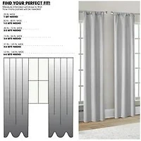 Mainstays 4 of a Kind Blackout Curtain Panels, Set of 4, White, 28" W x 84" L, 4 of a Kind Blackout Curtain Panels, White