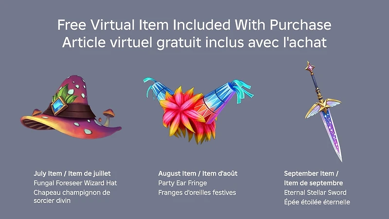 eCarte cadeau digitale Roblox $25 [inclut un article virtuel gratuit]