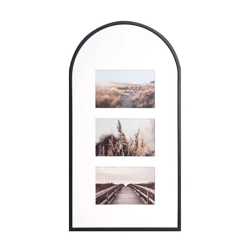 3 open Metal with white mat