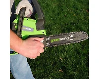 Scie à chaîne sans fil Greenworks 24 V, 10 po, batterie et chargeur vendus séparément 2000102