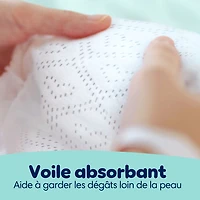 Couches Pampers Swaddlers Overnight, format Super S3 à S7 Tailles 3-7, 66-36 couches