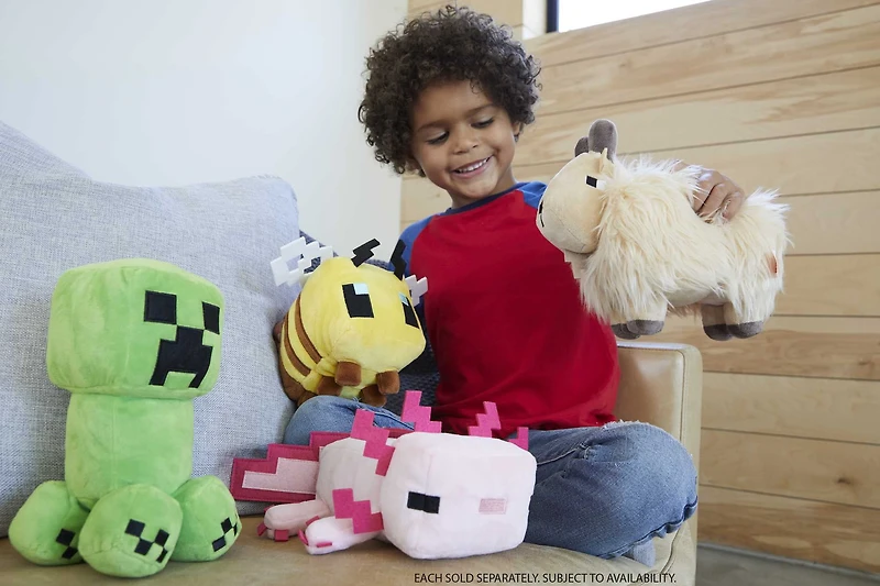 Minecraft – Assortiment Peluches 20 cm à l’effigie des personnages