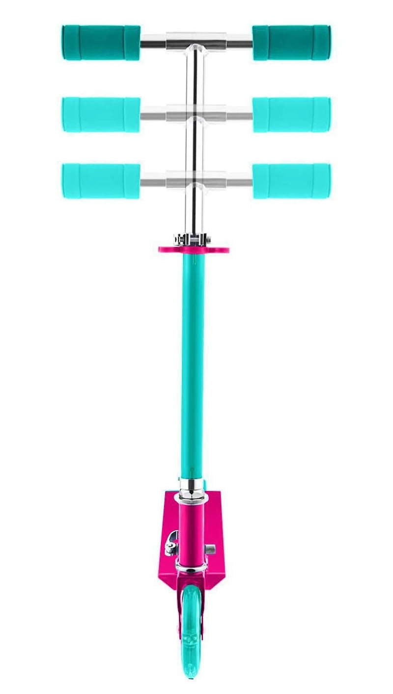 Rugged Racers – Trottinette pliable à 2 roues pour enfant avec design de licorne et roues lumineuses