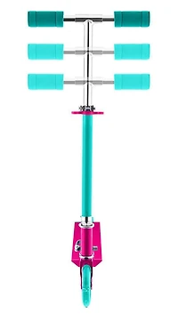 Rugged Racers – Trottinette pliable à 2 roues pour enfant avec design de licorne et roues lumineuses