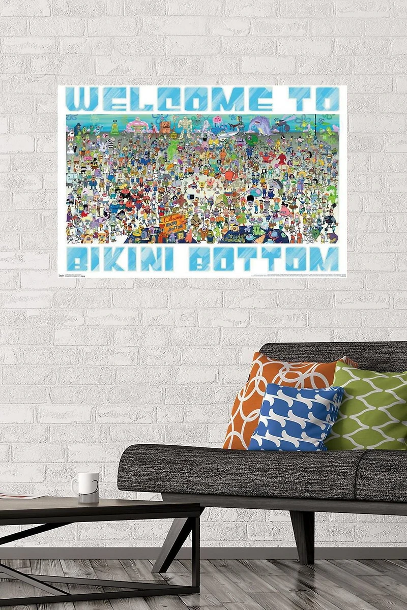 Nickelodeon Spongebob - Every Character Ever 19 Wall Poster