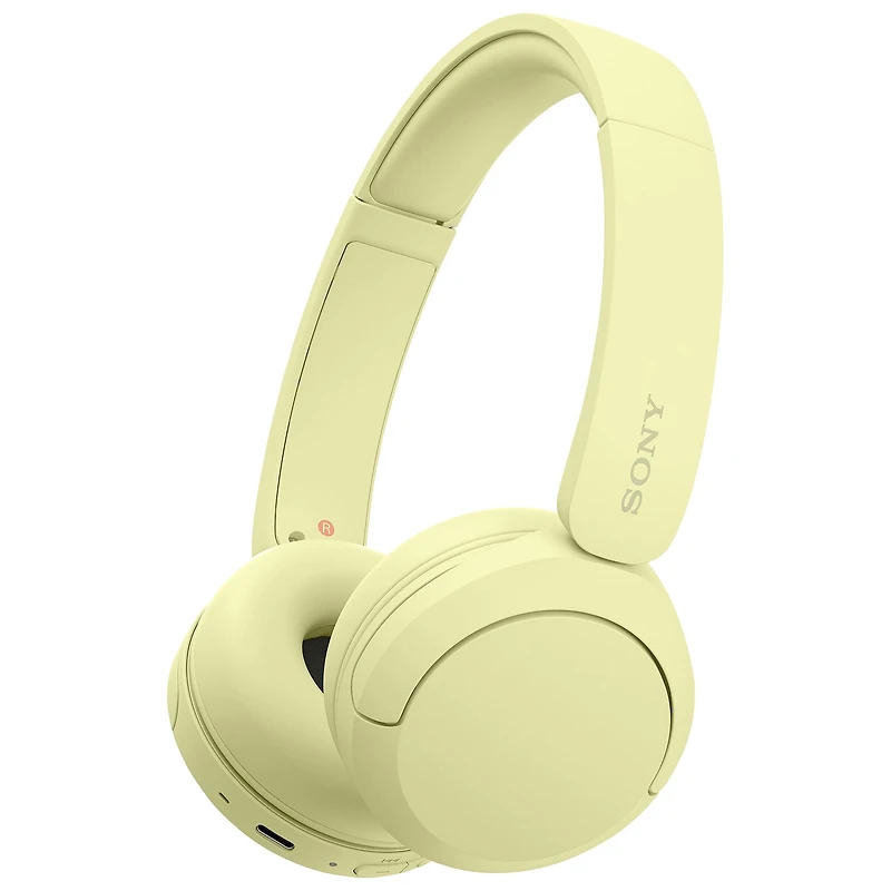 Sony WH-CH520 Wireless Headphones with Microphone - Yellow