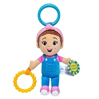 Ms. Rachel Official Sensory Take-Along Toy, Baby Swing & Baby Stroller Teething Toys with Rattle & Clip, Toddler Toys for Girls & Boys for Ages 0-1+