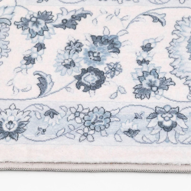 Banburry Ivory and Grey Woven Area Rug