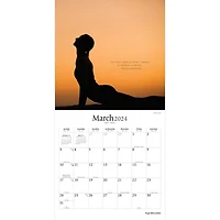 Brush Dance Yoga Silhouettes 2024 12x24 Inch Square Wall Calendar, 9781975470098